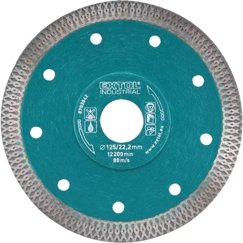Ingyenes szállítás Extol Industrial gyémántvágó korong, 115mm×22,2mm (8703041)