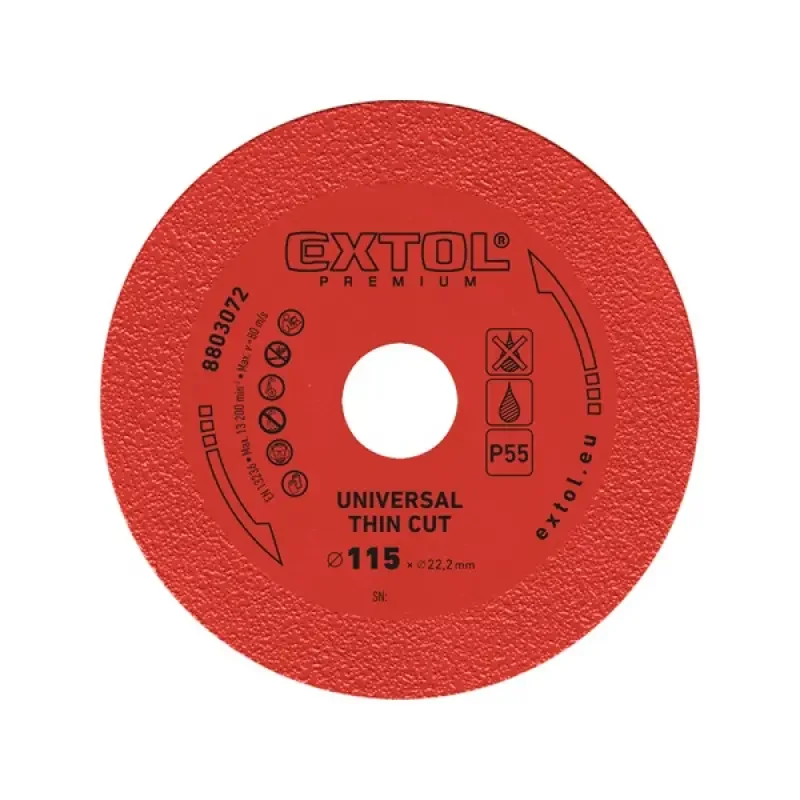 Prémium Extol Premium gyémántvágó 115×22,2mm (8803072)