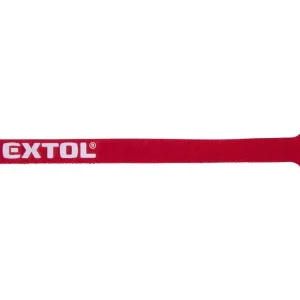 Akció Extol Premium kábelkötegelő 12,0×200mm, tépőzárás 30db piros (8856292)