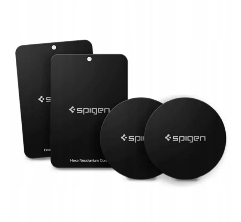 SPIGEN öntapadós fémlap 4db (mágneses autós tartóhoz ideális, kör/négyzet alakú) FEKETE000EP20342 Rendeld meg most
