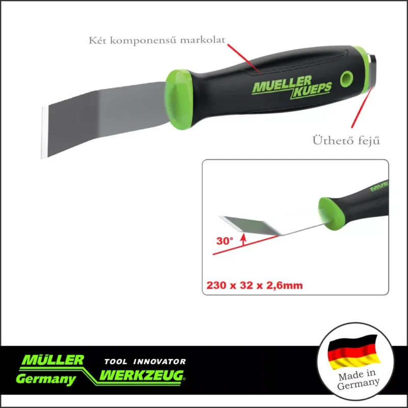 MLR-268 405 | Kaparó tömítés eltávolító 32 mm hajlított 30 fok hosszú - MÜLLER Újdonság