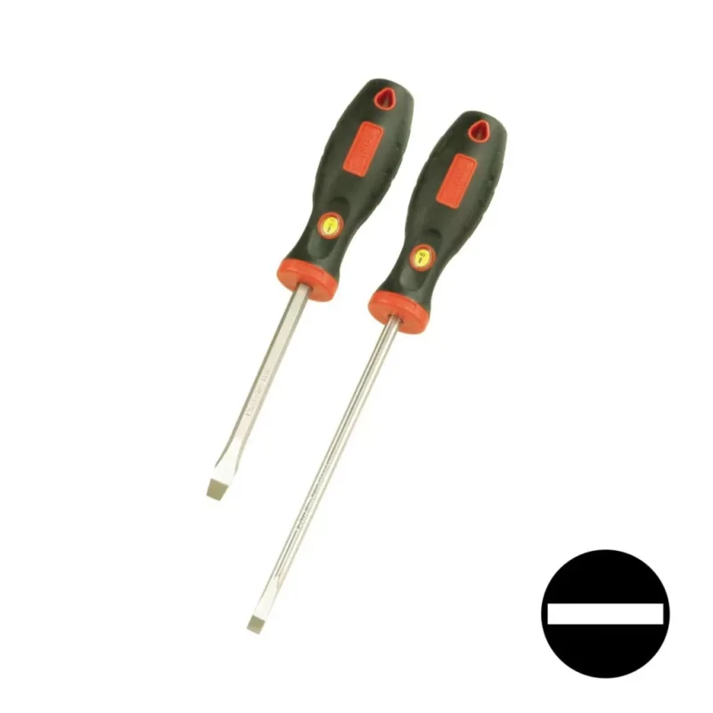 504+0550 | Csavarhúzó, lapos 0,8x5,0x250 - extra hosszú - Genius Végkiárusítás