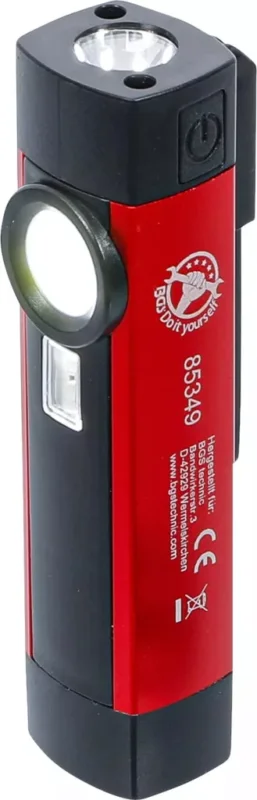 Azonnali szállítás 9-85349 | Szerelőlámpa LED COB ledes elemlámpa mini zsebfény UV-s - BGS